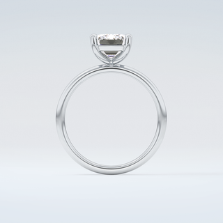 2.0 CT Emerald Cut Solitaire Moissanite Engagement Ring 14