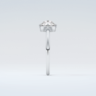 1.0 CT Round Cut Solitaire Moissanite Engagement Ring 17