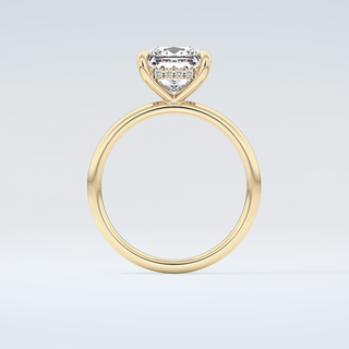 2.0 CT Princess Cut Hidden Halo Moissanite Engagement Ring 2