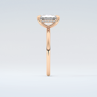 2.0 CT Radiant Cut Hidden Halo Moissanite Engagement Ring 11