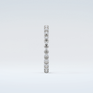 0.69 TCW Round Shaped Diamond Eternity Moissanite Wedding Band 17