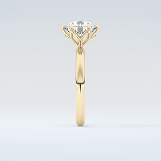 1.5 CT Round Cut Solitaire Moissanite Engagement Ring 5