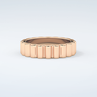 Textured Shank Wedding Band 9