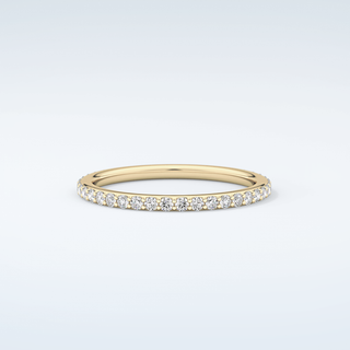 0.5 TCW Round Shaped Moissanite Wedding Band 1