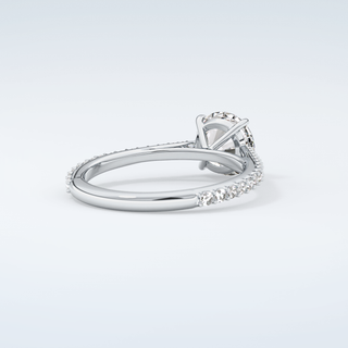 1.5 CT Round Cut Pave Moissanite Engagement Ring 15