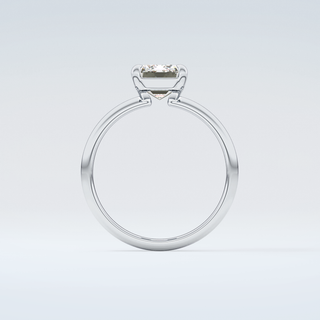2.0 CT Emerald Cut Solitaire Moissanite Engagement Ring 14