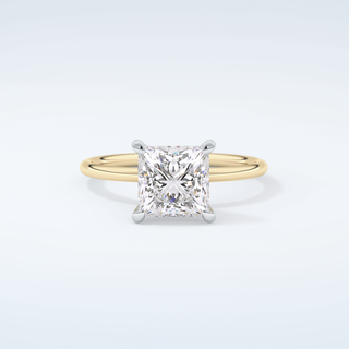 2.0 CT Princess Cut Solitaire Moissanite Engagement Ring 1