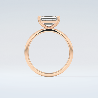 2.0 CT Emerald Cut Solitaire Moissanite Engagement Ring 8