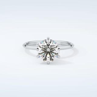 2.0 CT Round Cut Solitaire Moissanite Engagement Ring 13