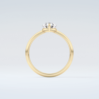 2.0 CT Pear Cut Solitaire Moissanite Engagement Ring 2