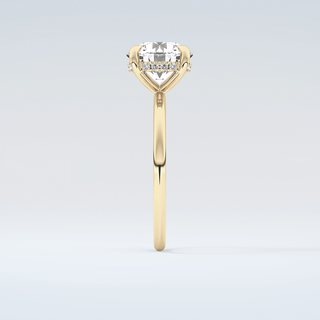 2.0 CT Round Cut Hidden Halo Moissanite Engagement Ring 5