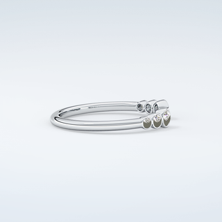 0.22 TCW Round Shaped Moissanite Wedding Band 16