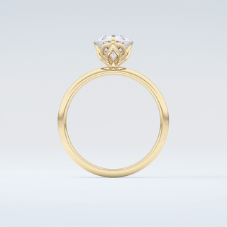 2.0 CT Pear Cut Solitaire Moissanite Engagement Ring 2