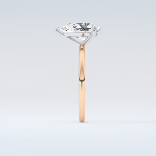 2.0 CT Pear Cut Solitaire Moissanite Engagement Ring 11