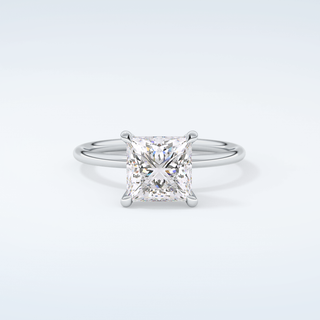 2.0 CT Princess Cut Solitaire Moissanite Engagement Ring 13
