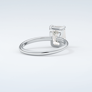 2.0 CT Emerald Cut Solitaire Moissanite Engagement Ring 15