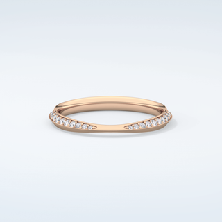 0.16 TCW Round Shaped Moissanite Wedding Band 7