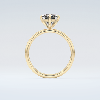 2.0 CT Emerald Cut Solitaire Moissanite Engagement Ring 2