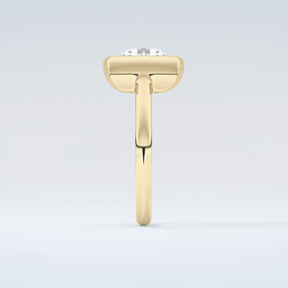 2.0 CT Round Cut Solitaire Bezel Moissanite Engagement Ring 5