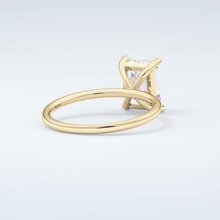 2.0 CT Emerald Cut Solitaire Moissanite Engagement Ring 3