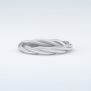 Classic Rope Twisted Shank Wedding Band 15