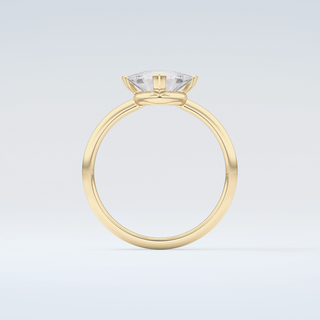 1.5 CT Trillion Cut Solitaire Moissanite Engagement Ring 2