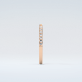 0.18 TCW Round Shaped Moissanite Wedding Band 11