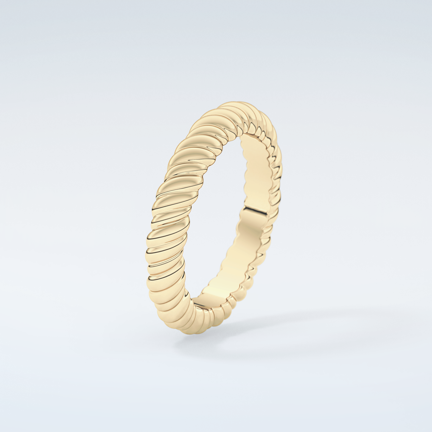 Gold Rope - Twisted Shank Wedding Band