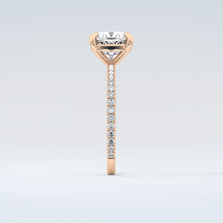 2.0 CT Cushion Cut Pave Moissanite Engagement Ring 11