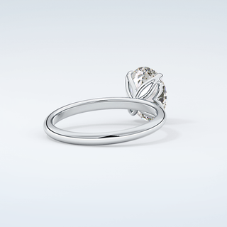 1.5 CT Oval Cut Solitaire Moissanite Engagement Ring 15