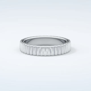 Textured Shank Wedding Band 13