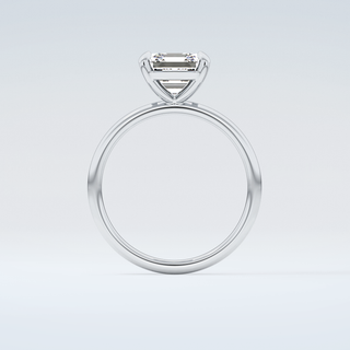 2.0 CT Asscher Cut Solitaire Moissanite Engagement Ring 14