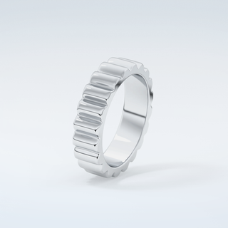 Textured Shank Wedding Band 18