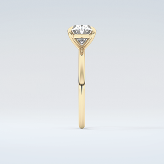 2.0 CT Oval Cut Solitaire Moissanite Engagement Ring 5