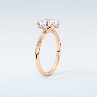 2.0 CT Oval Cut Solitaire Moissanite Engagement Ring 12