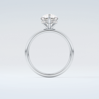 2.0 CT Pear Cut Hidden Halo Moissanite Engagement Ring 14