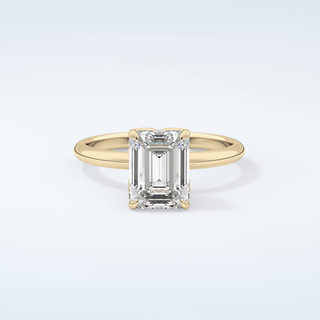 1.75 CT Emerald Cut Solitaire Moissanite Engagement Ring 1