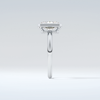 2.0 CT Radiant Cut Bezel Solitaire Moissanite Engagement Ring 17