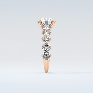 2.0 CT Round Cut Pave Moissanite Engagement Ring 11