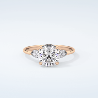 2.0 CT Round Cut Three Stone Moissanite Engagement Ring 7