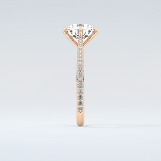 2.0 CT Round Cut Pave Moissanite Engagement Ring 11