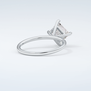 2.0 CT Princess Cut Solitaire Moissanite Engagement Ring 15
