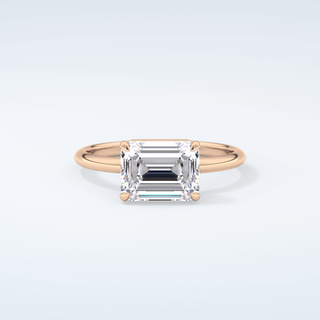 2.0 CT Emerald Cut Solitaire Moissanite Engagement Ring 7