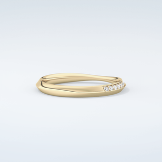 0.16 TCW Round Shaped Moissanite Wedding Band 3