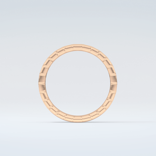 0.44 TCW Baguette Shaped Moissanite Wedding Band 8