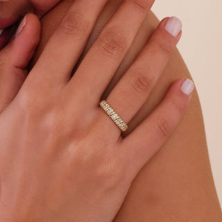 0.37 CT Round Full Eternity Lab Grown Diamond Wedding Band