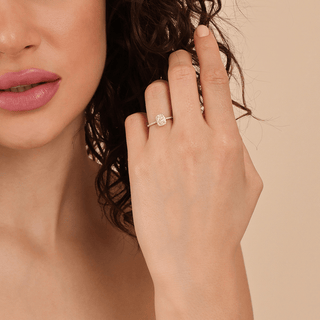 2 CT Round Three Stones Lab Grown Diamond Engagement Ring