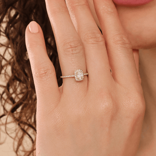 2 CT Round Three Stones Lab Grown Diamond Engagement Ring