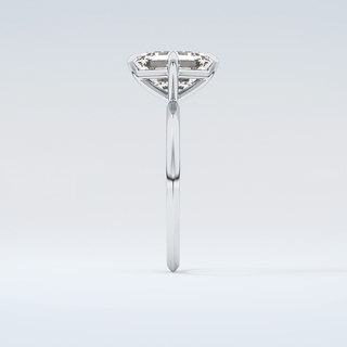 2.0 CT Asscher Cut Solitaire Moissanite Engagement Ring 17