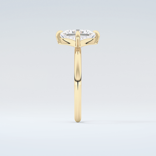 2.0 CT  Princess Cut Solitaire Moissanite Engagement Ring 5